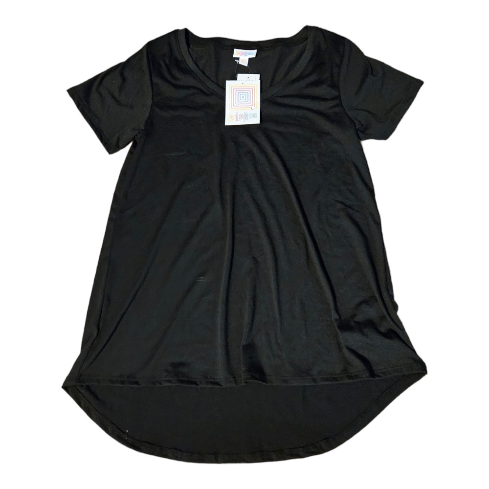 LuLaRoe XXS Black Short Sleeve Shirt